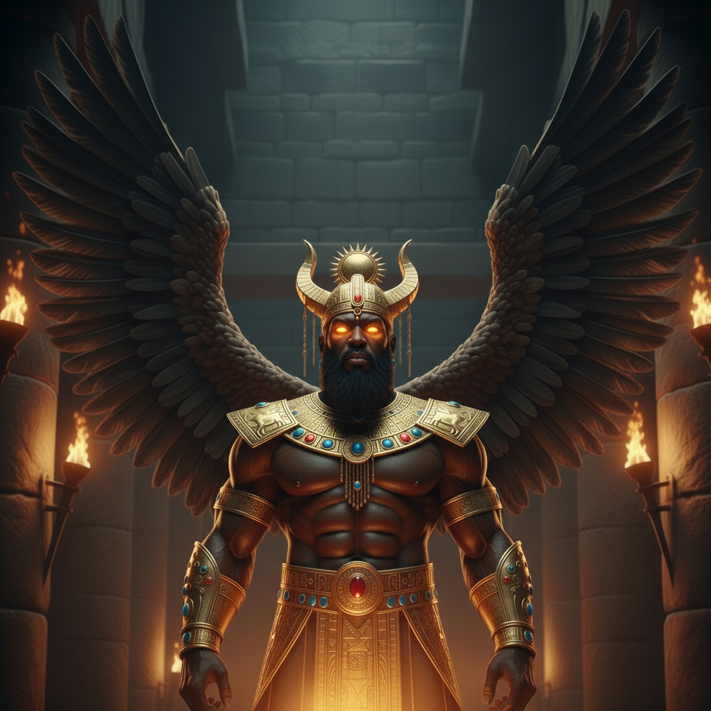 Anunnaki alien CGI cinematic render