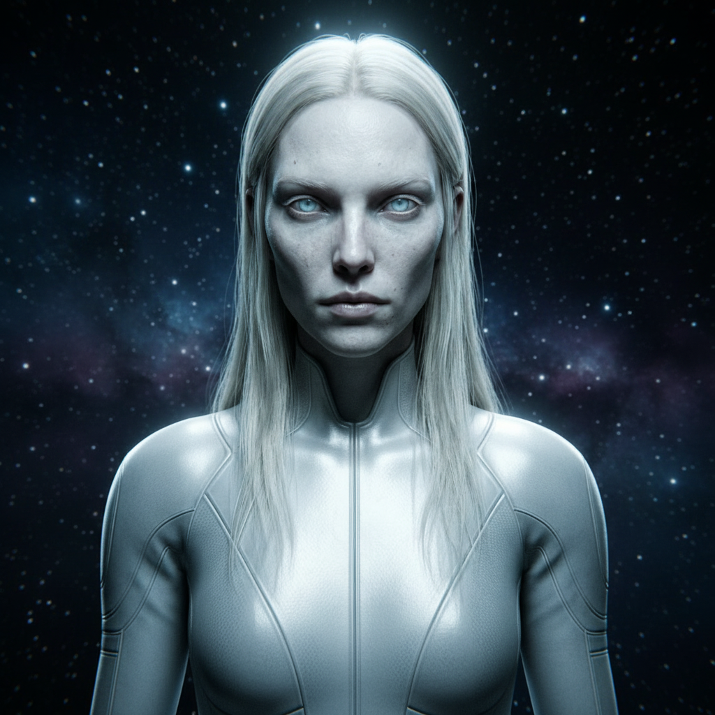 Nordic alien CGI cinematic render